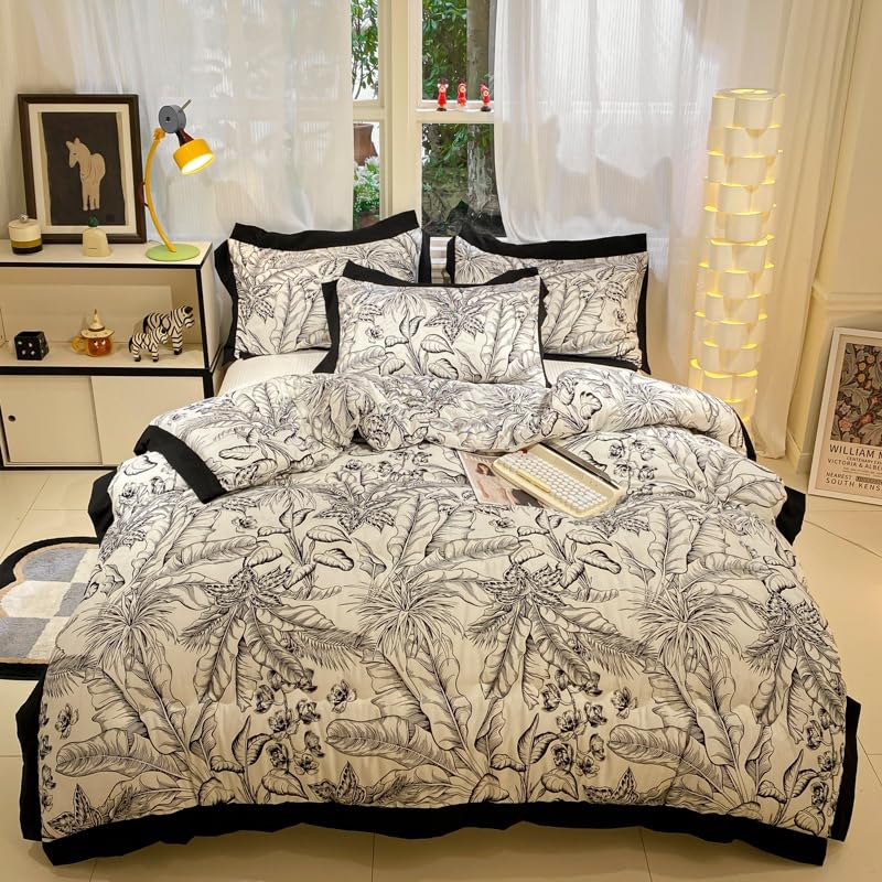 Odot Couette sans Housse 10.5 Tog (Fleur Noire 1,150x200cm)
