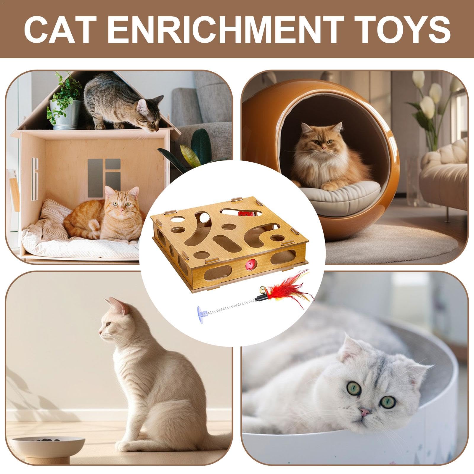 Jouet Puzzle Pour Chat, Activité Sensorielle Mentale, Jeu En