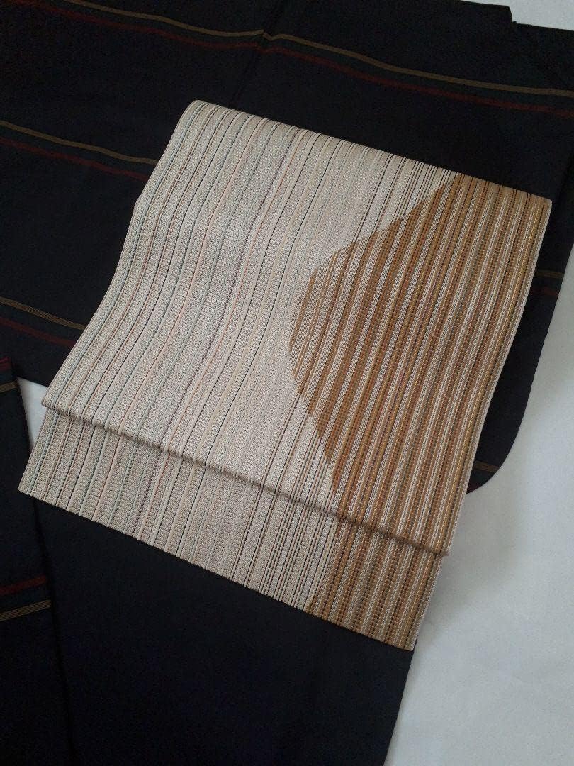 2693袋帯 🎿 古代彫金紋 西陣織 金糸 高級上質上 約440cm
