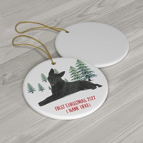 Miniatura 3 de Adorno personalizado para árbol de Navidad, Año Nuevo, decoración de Año Nuevo, círculo de invierno, cerámica, para el primer año 2023