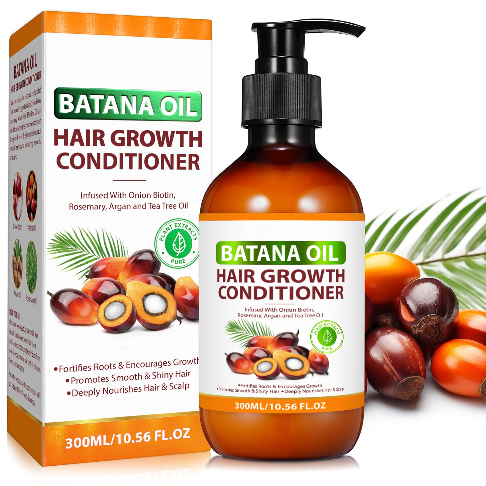 Batana Oil Conditioner,Batana Oil with Onion Conditioner for Men and Women Daily Hair Care,for Thinning Hair & Hair Loss, for Curly Hair & Straight hair