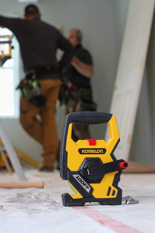 Komelon N9100 Open Reel Steel Tape Measure, 100-Feet, Yellow by Komelon - Image 4