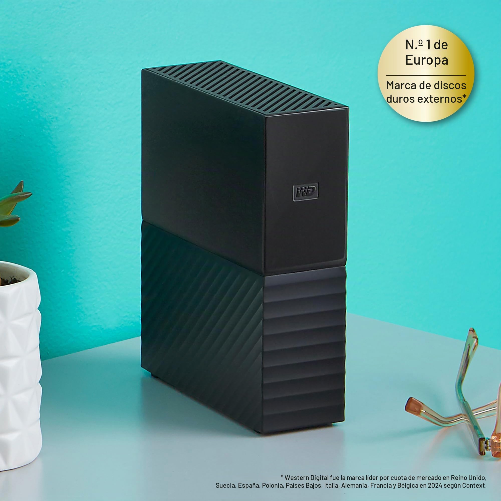 WD 4TB My Book Desktop HDD USB 3.0 with software for device management, backup and password protection works with PC and Mac