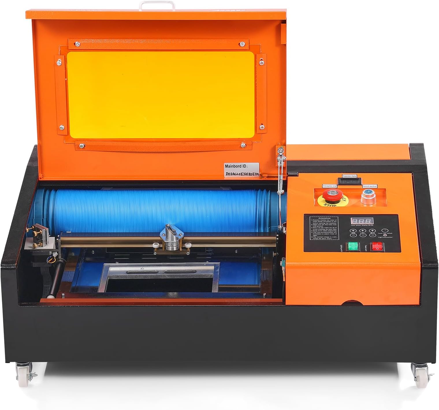 VEVOR 40W Desktop CO2 Laser Engraver, 12 x 8 in, 11.8 IPS Laser Cutter Machine with Water-Cooled Laser Tube, Compatible with CorelDRAW, Windows XP 7 8 10, EMF, JPG, PLT, WMF, for Wood Acrylic Fabric