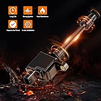 Vista 5 de OCPTY Bobinas de encendido y bujías de 3 pines 2000-2001 para Infiniti I30 3.0L/V6,2000-2001 para Nissan Maxima 3.0L/V6#UF348 Paquete de 6