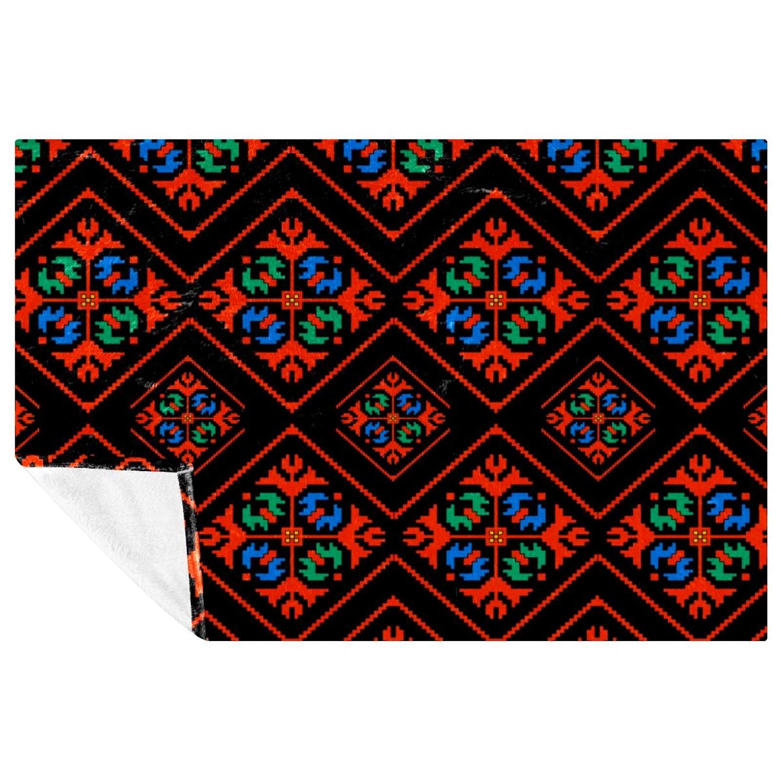 Couverture chaude lit et plage plaid géométrique doux contre le froid