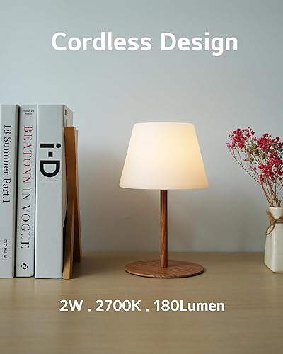 Miniatura 3 de Lámpara de mesa inalámbrica recargable, lámpara de mesa para exteriores, impermeable, portátil, táctil, regulable, altura ajustable, para el hogar,
