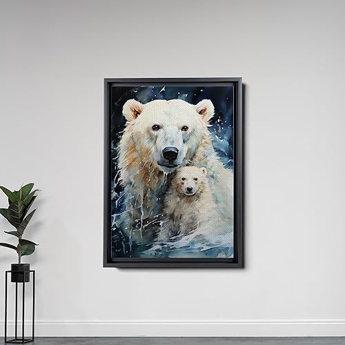 Miniatura 6 de Fox Mother Cub Print, In The Style Of Stencil,Based, Kids Wall Art, Kids Wall Art Display, Mom And Baby Animal Art Print, Decor Canvas, Art Decor