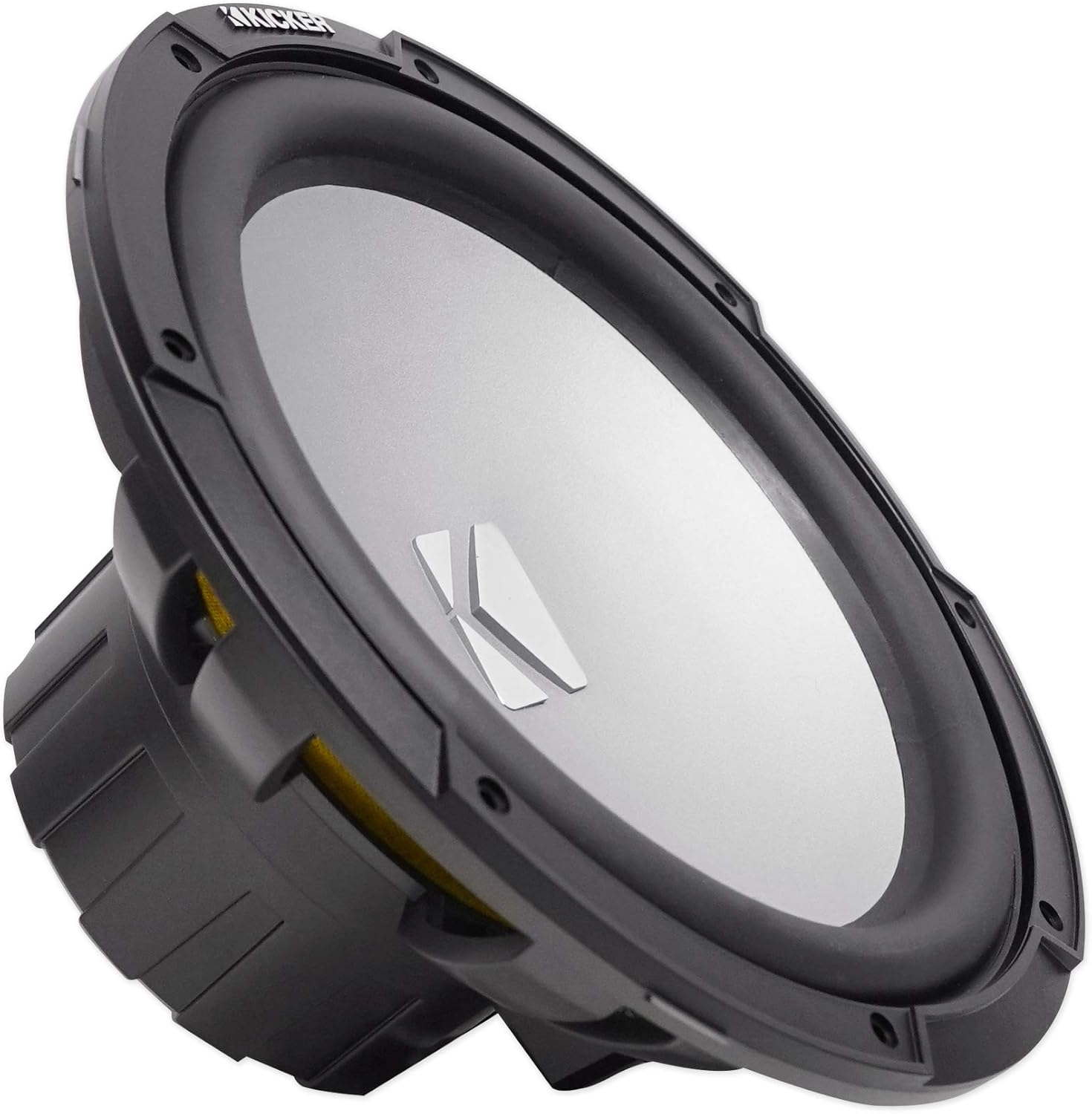 Kicker 45KM122 Bundle: 12 in 350-Watt Peak/175-Watt RMS 2-Ohm Marine Boat Subwoofer SVC, RPB-D3 Water Resistant Portable Bluetooth Boombox Home Speaker, 2-Items