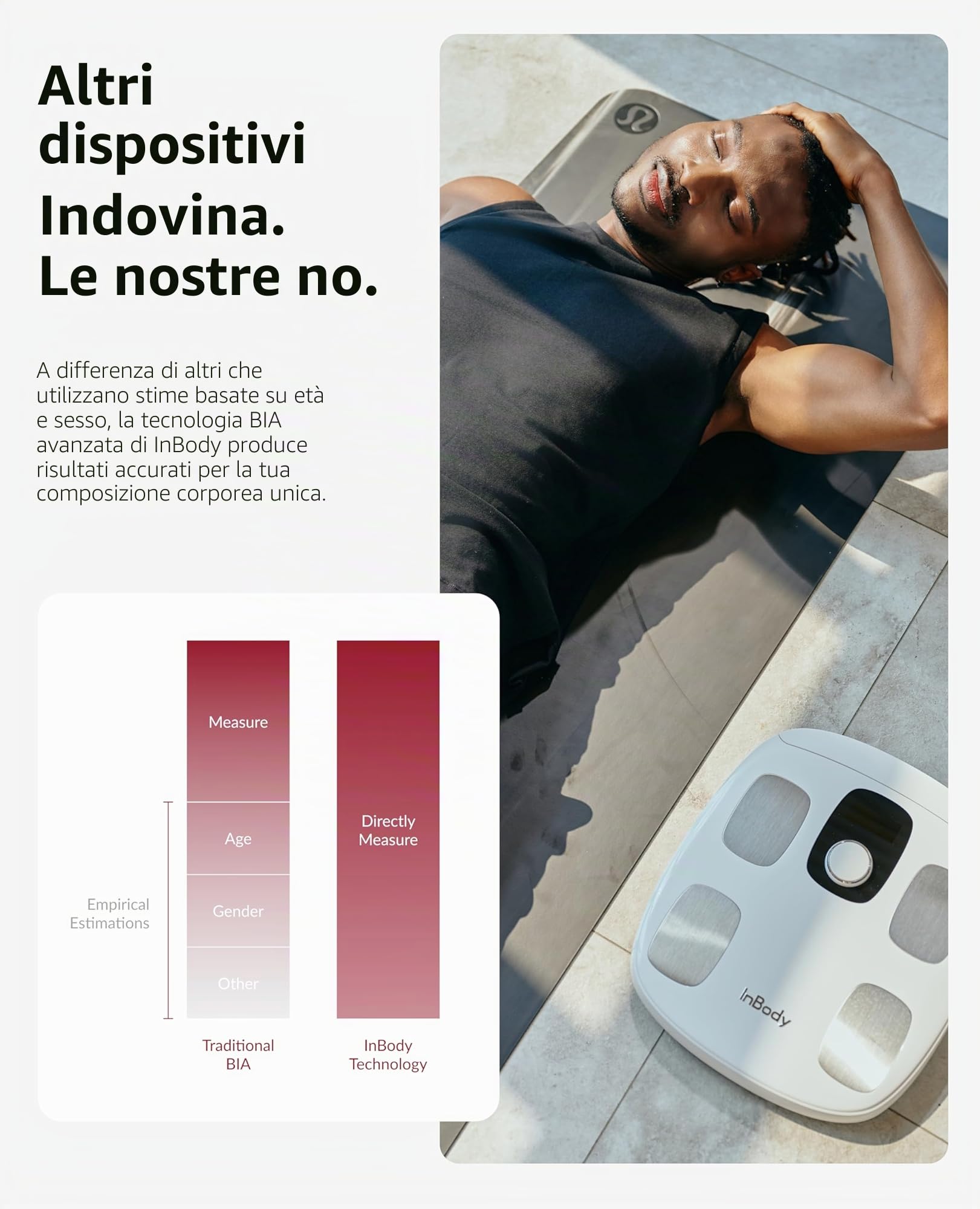 InBody Dial H30 - Bilancia intelligente con BMI, grasso corporeo, massa muscolare, con app, dispositivo di misurazione del grasso corporeo