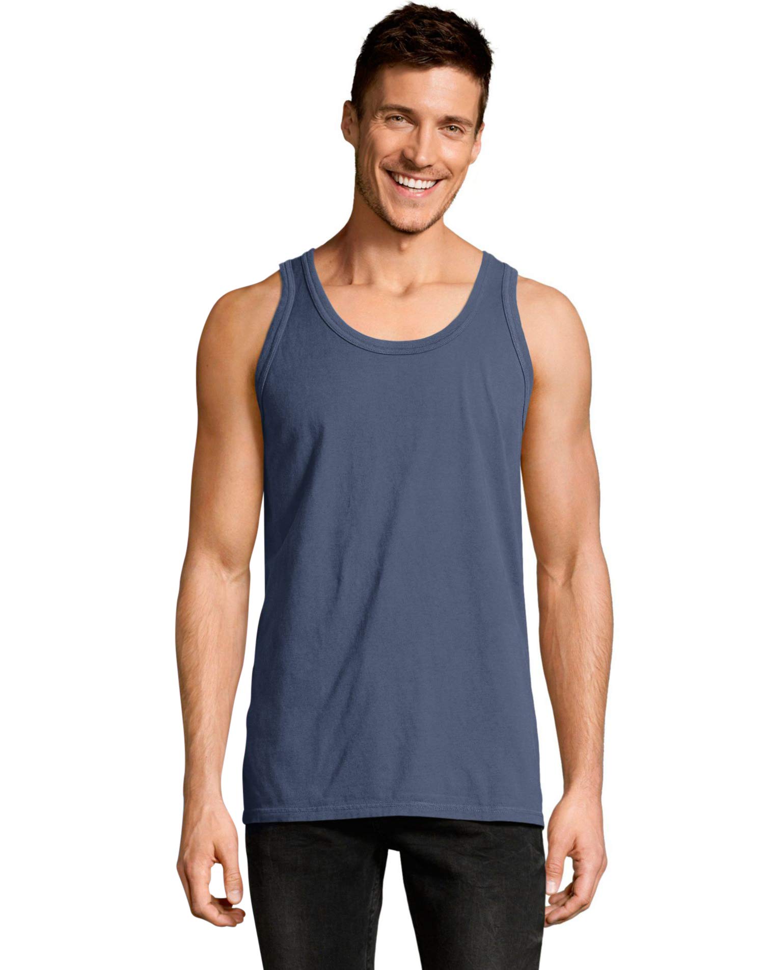 Hanes Mens Originals Tri-Blend Tank Top, Lightweight Tanks for Men, Sleeveless Tank Shirt
