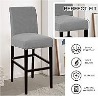 Vista 43 de Flamingo P Bar Stool Covers with Backs Bar Stool Seat Covers Barstool Covers Slipcovers Counter Height Bar Stool Chair Covers Removable Washable for