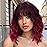 AISI HAIR Synthetic Wavy Curly Bob Wig with Bangs Ombre Dark Red Short Hair Wigs for Women Synthetic Heat Resistant Bob Wigs