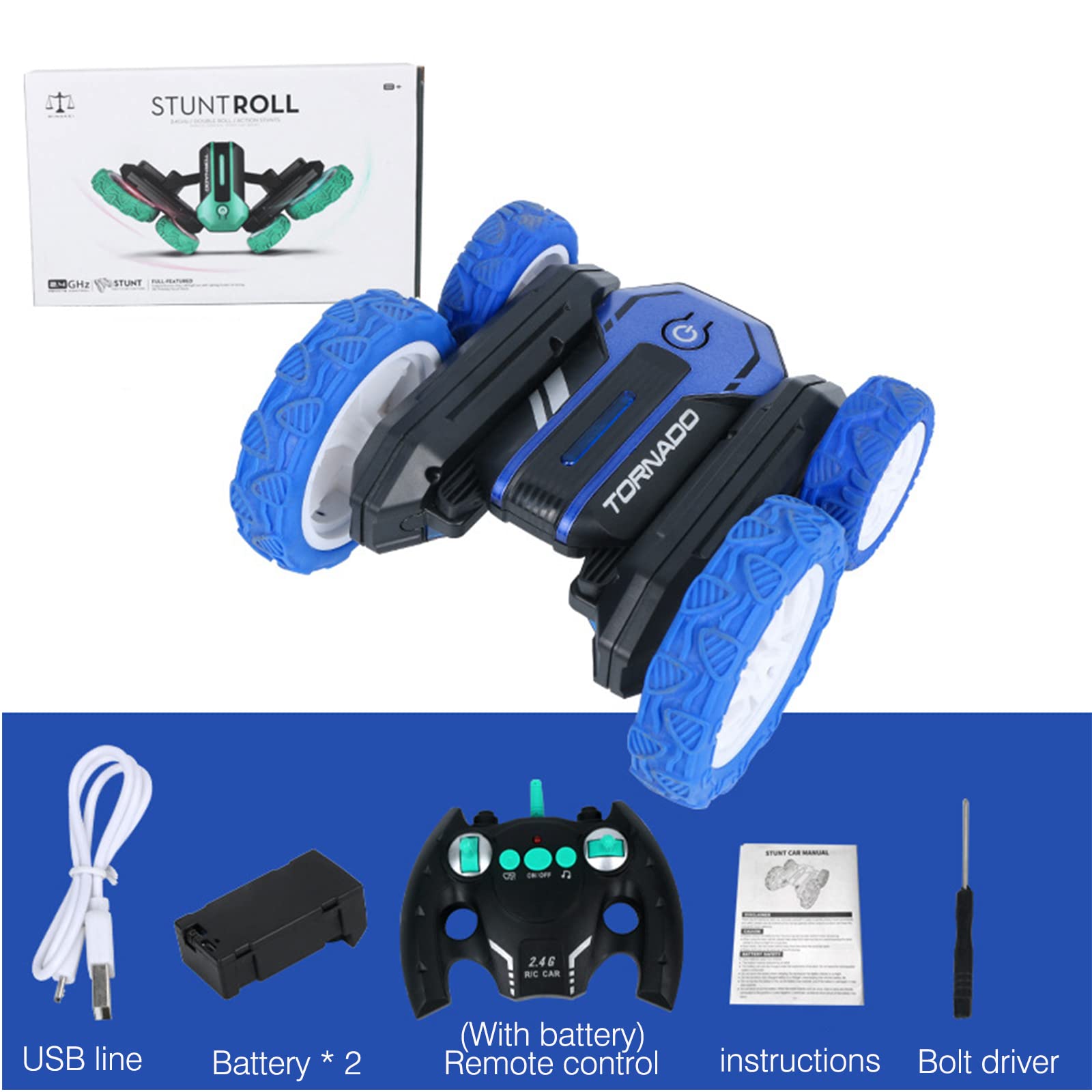 Buy Remote Control Car for Kids, RC Cars 360 ° Flips Stunt Car Double