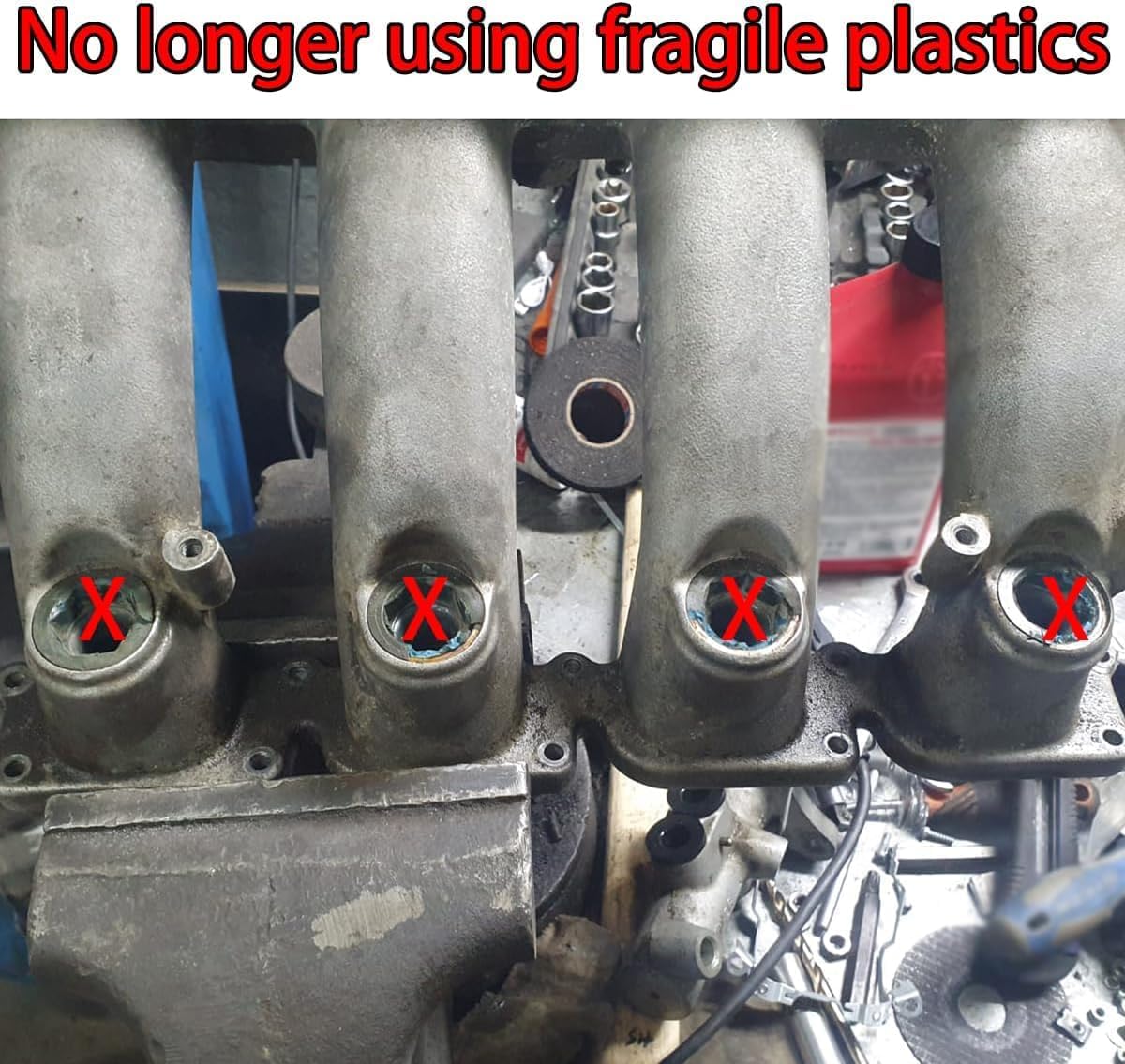 Upgrade Aluminum Fuel Injector Insert Cup Seat For Audi A4 1.8T 06B133555H 06B133555D Car Replacement Parts（4PCS）