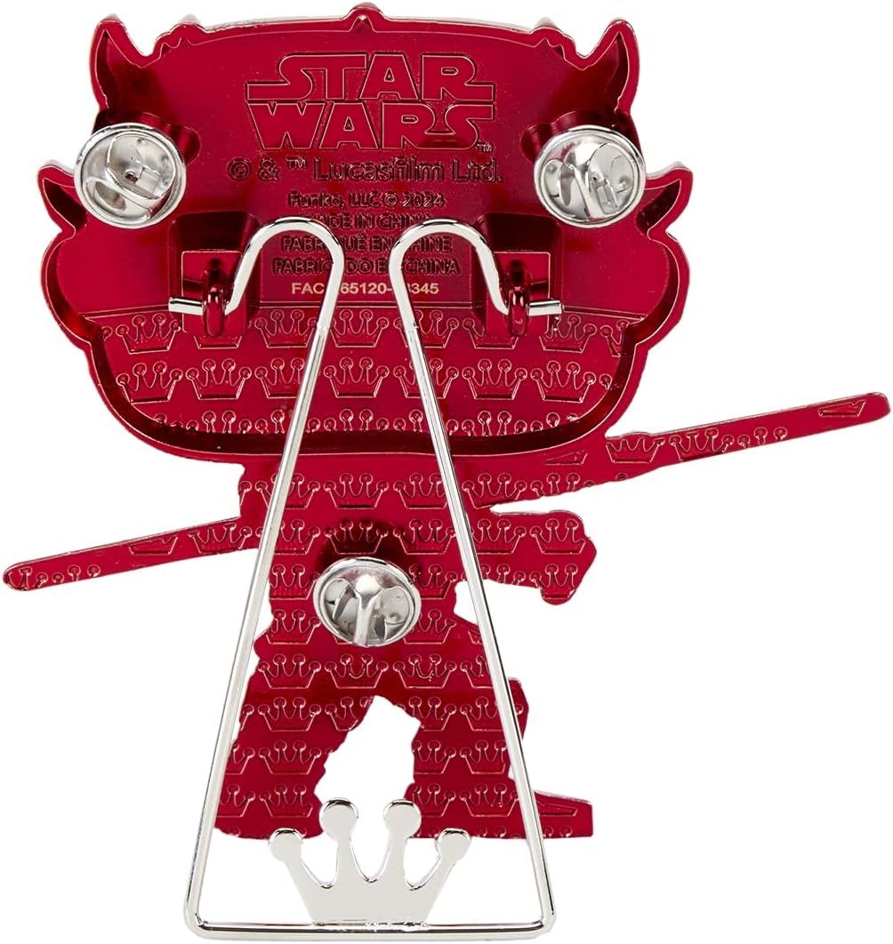 Loungefly PIN Large POP! Enamel Pin - Star Wars: Darth Maul Enamel Pins - Cute Collectable Novelty Brooch - for Backpacks & Bags - Gift Idea - Official Merchandise - Star Wars Fans
