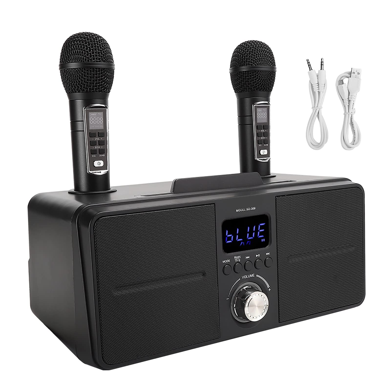 Máquina de Karaoke para Familia, Kit de Sonido, Altavoz de Discoteca, Micrófono de Karaoke Integrado, Tarjeta de Audio Inalámbrica en , Altavoz de Karaoke