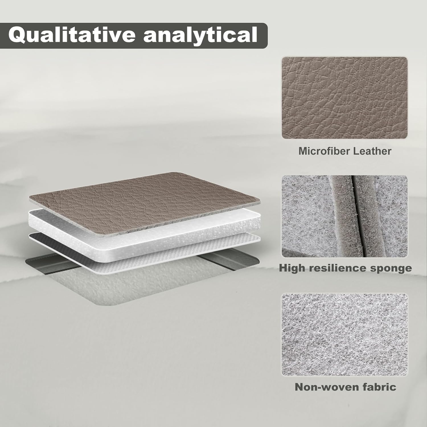 NLQR #522 Med Neutral Tan Front Driver Side Bottom Replacement Microfiber Leather Seat Covers Compatible with Chevy Silverado Tahoe Suburban Sierra Yukon 1995 1996 1997 1998 1999