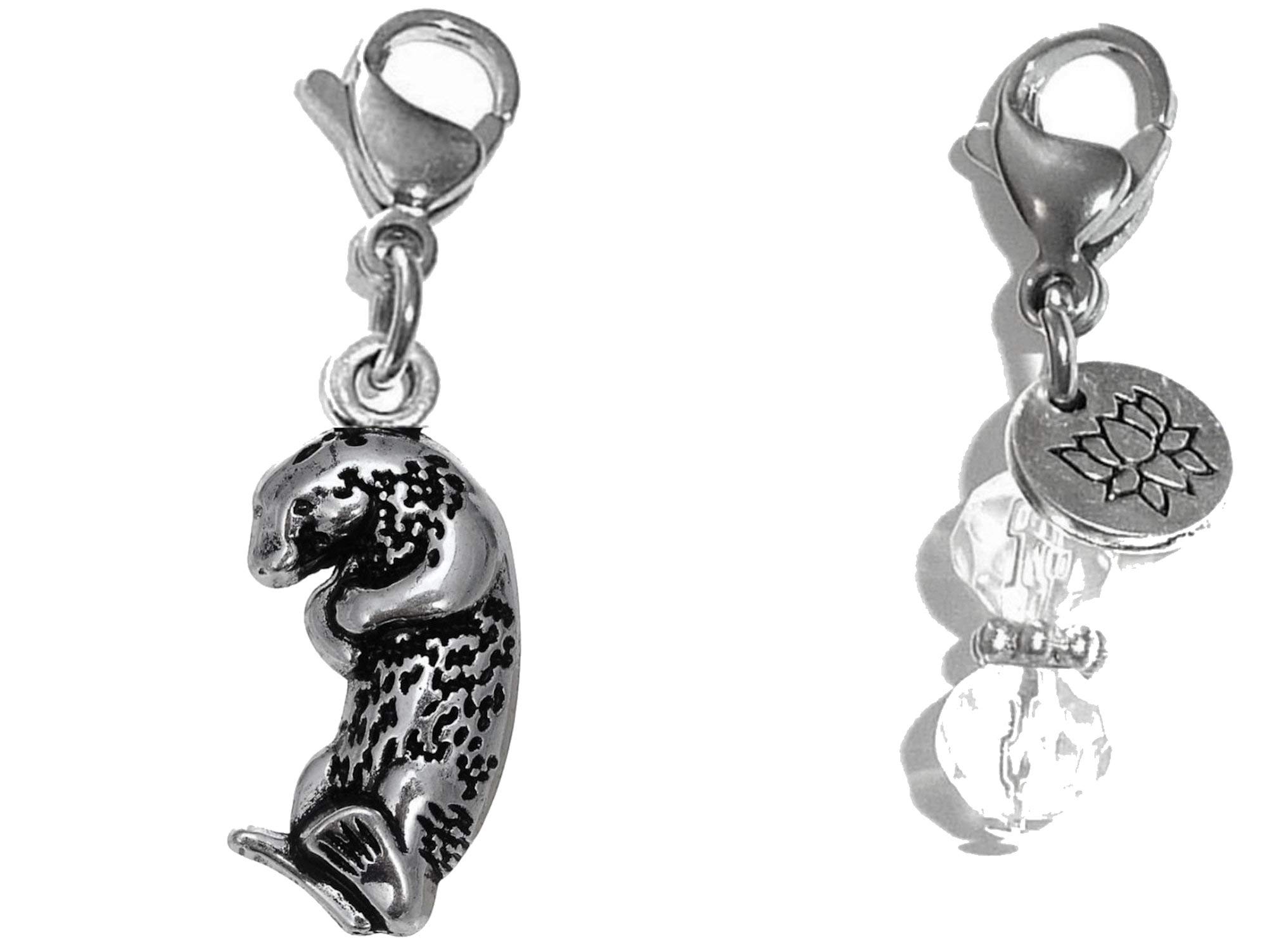 Hidden Hollow Beads Clip On Charm, Bag, Purse, Handbag, Message, Keychain, Zipper Pull, Bracelets, Necklaces, Jewelry