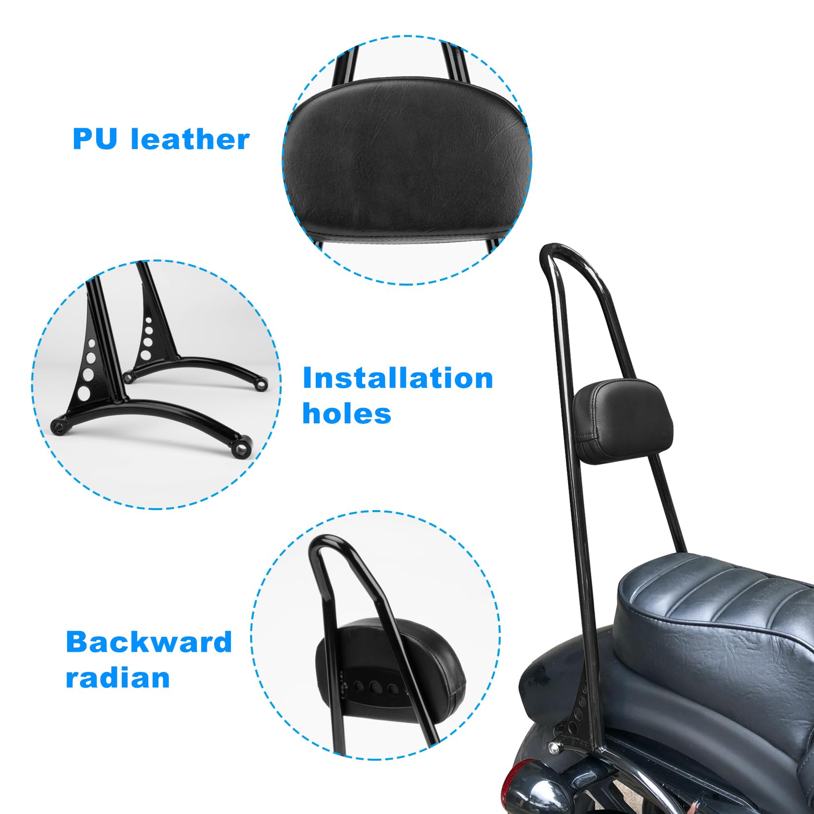 Amazon | 用 バックレスト リアキャリア付き シーシーバー