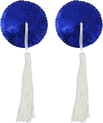 Reusable Silicone Sequin Adhesive Nipple Cover Pasties Shiny Bra Sticker Covers Pads with Tassels