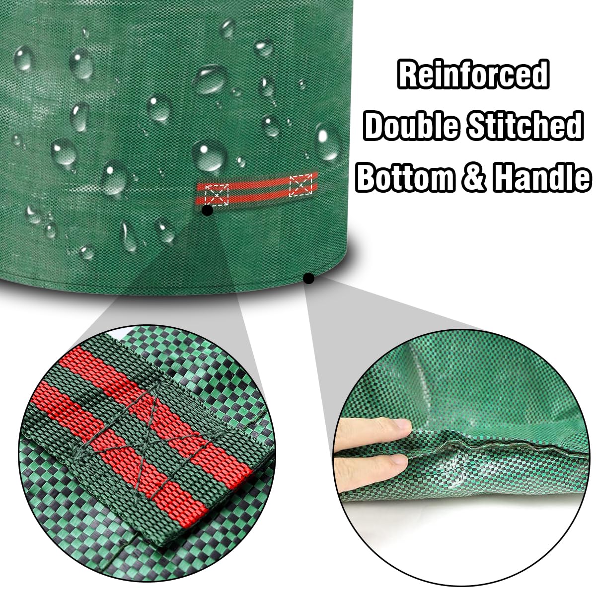 Garden Waste Bags, 120L Garden Sacks Heavy Duty with Handles - Image 4