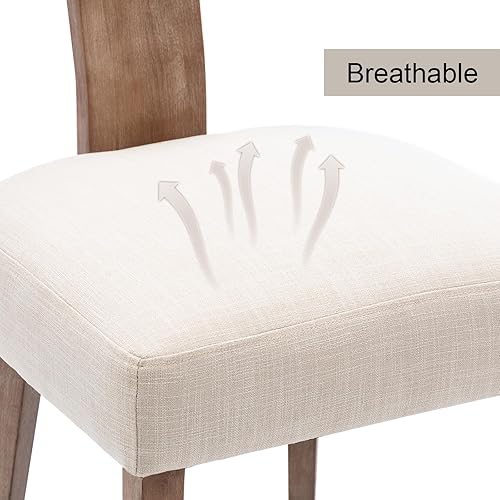 Miniatura 5 de Juego de 2 sillas de comedor de ratán, sillas de comedor modernas, silla de comedor de cocina, respaldo de caña curvada, silla de comedor tapizada