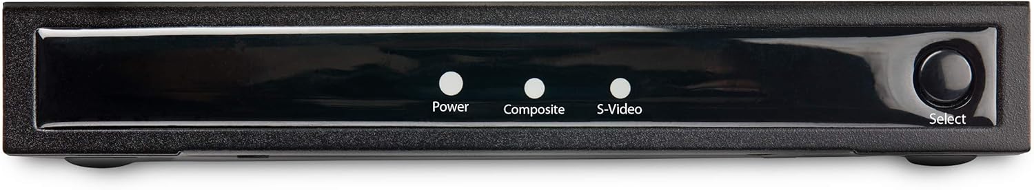 StarTech.com S-Video or Composite to HDMI Converter with Audio - 720p - NTSC & PAL - Analog to HDMI Upscaler - Mac & Windows (VID2HDCON2)