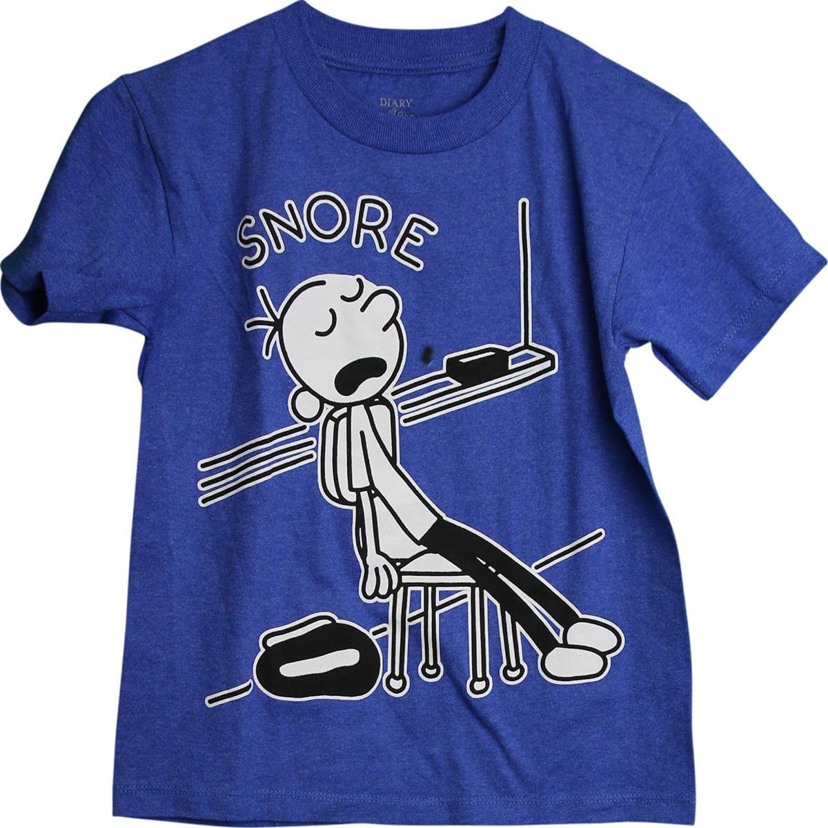 Diary of a Wimpy Kid Snore Classic Movie Scene Graphic Youth Boy's T-Shirt