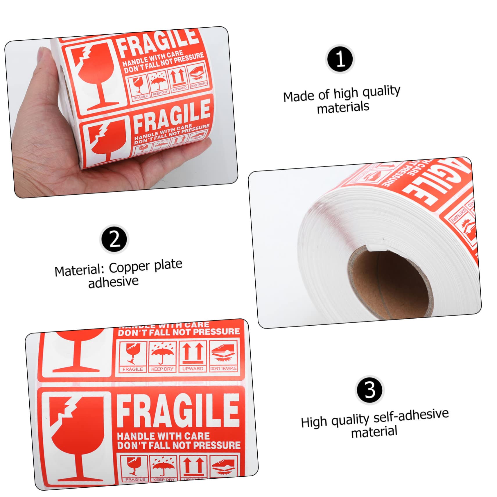 NUOBESTY Étiquettes Adhésives Fragile pour Expédition et Emballage Étiquettes Emballage Fragiles