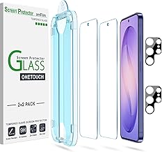 amFilm Samsung Galaxy S26 Ultra 5G Tempered Glass Screen Protector, 9H Hardness with Camera Lens Protection, Easy Bubble-Free Installation, 2 + 2 Pack