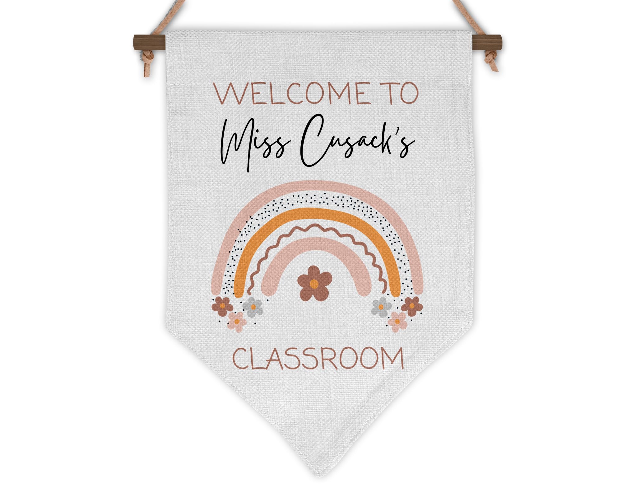 Personalised Teacher Classroom Welcome Sign, Gift for Teachers, Class Decorations, Nursery Worker Gift, Door Sign, Teaching Essentials, Graduation New Placement Present, Custom Name