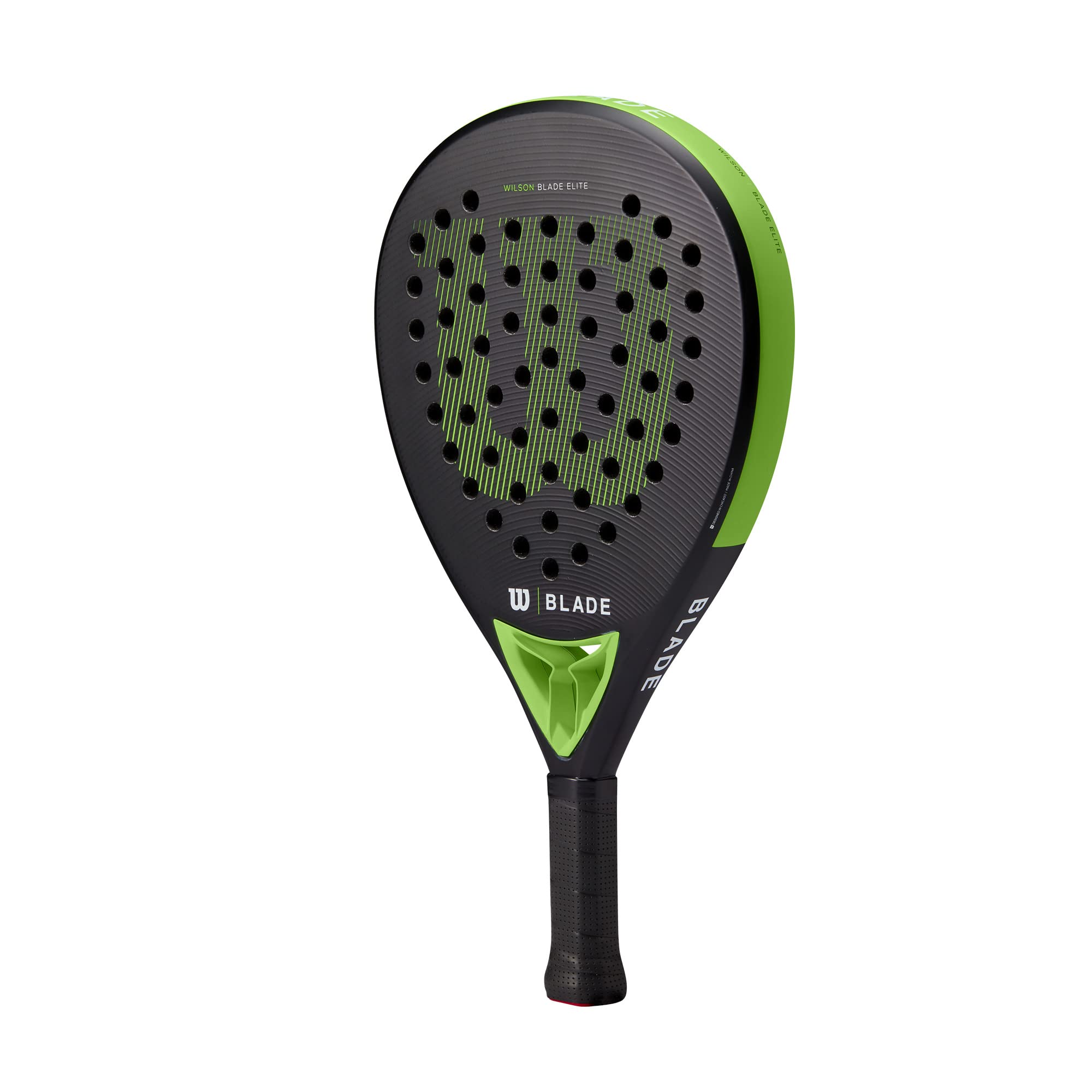 Wilson Blade Elite V2 Padel 2 Łopata, Dorośli Unisex, Czarny/Neonowy Zielony/(Wielokolorowy)