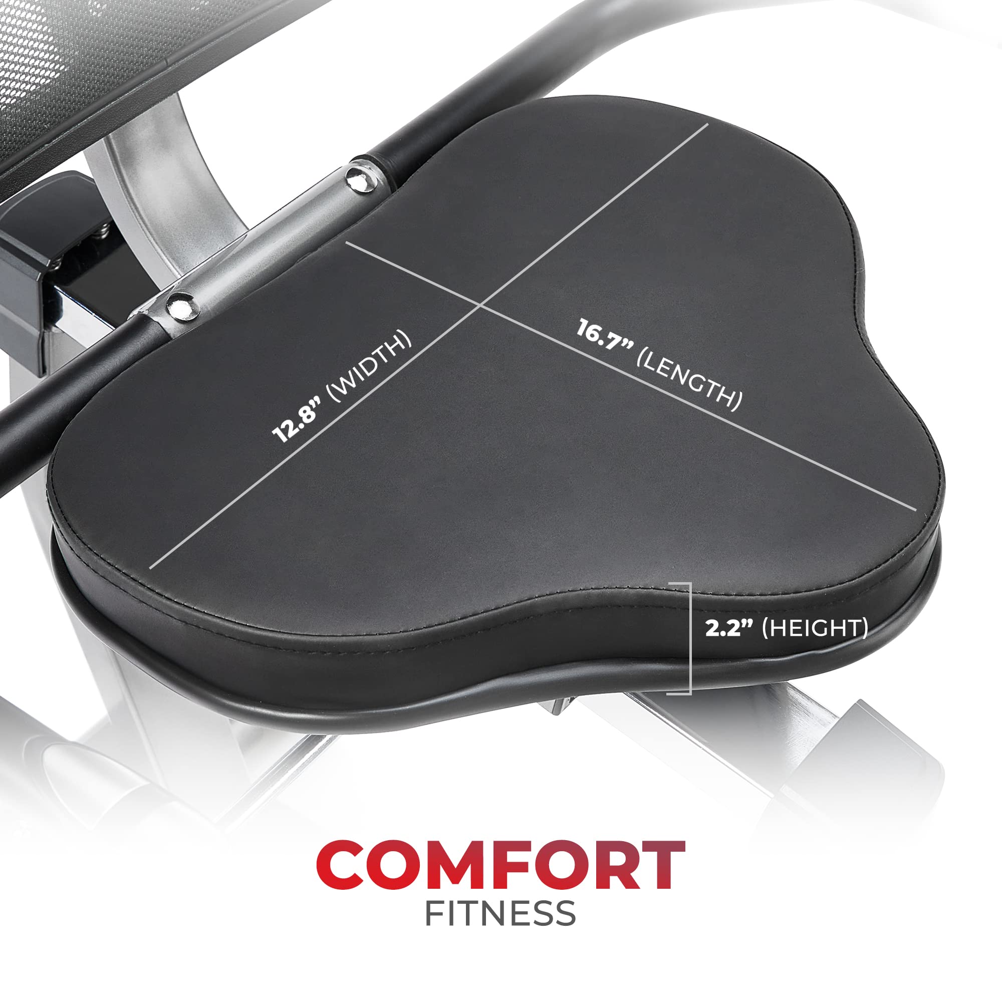 Sunny Health And Fitness Heavy Duty Recumbent Smart Bike Wide