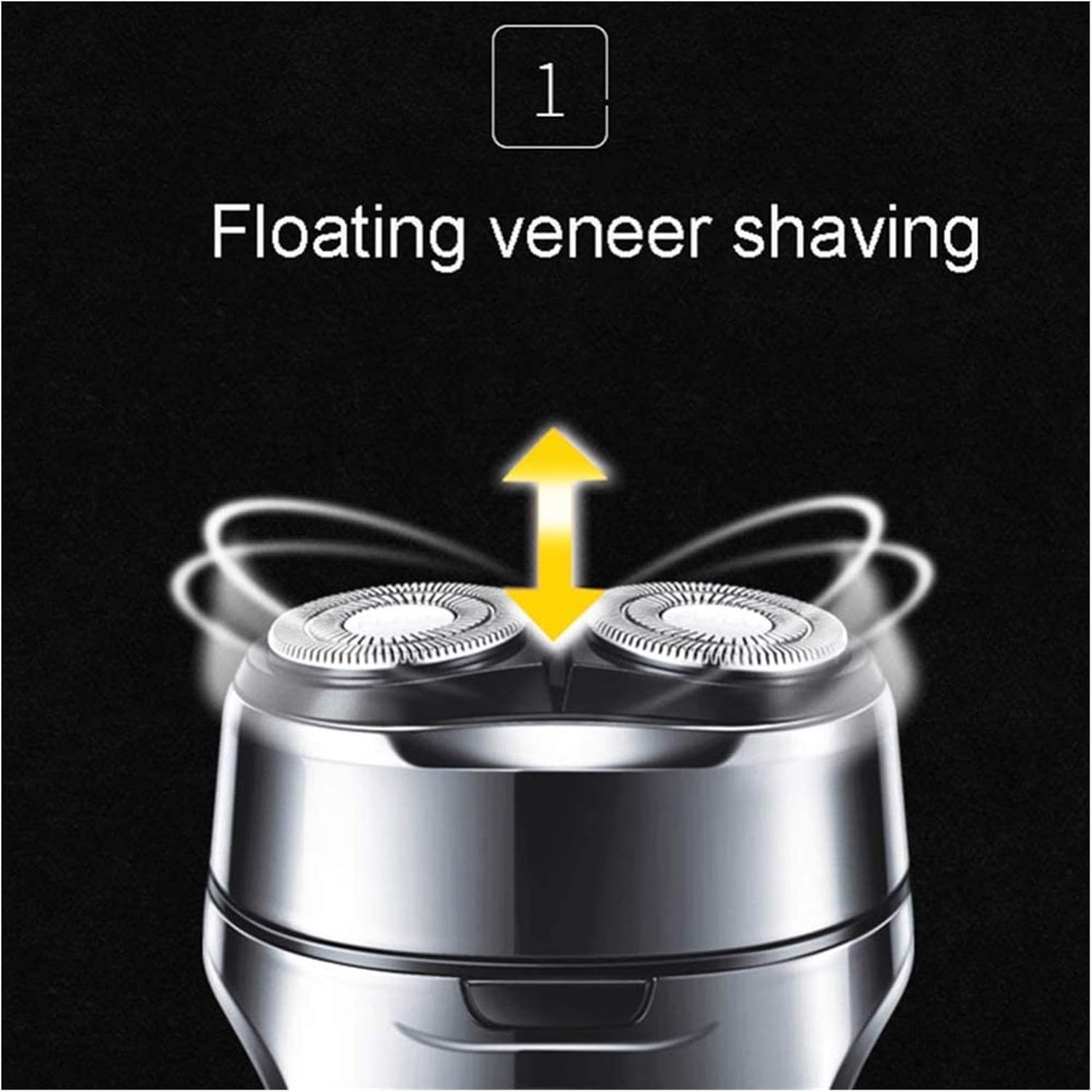 Electric Shavers for Men, Mens Electric Razor, Dry Wet Waterproof Man Rotary Facial Shaver Portable Face Shaver Cordless Travel Rechargeable Led Display