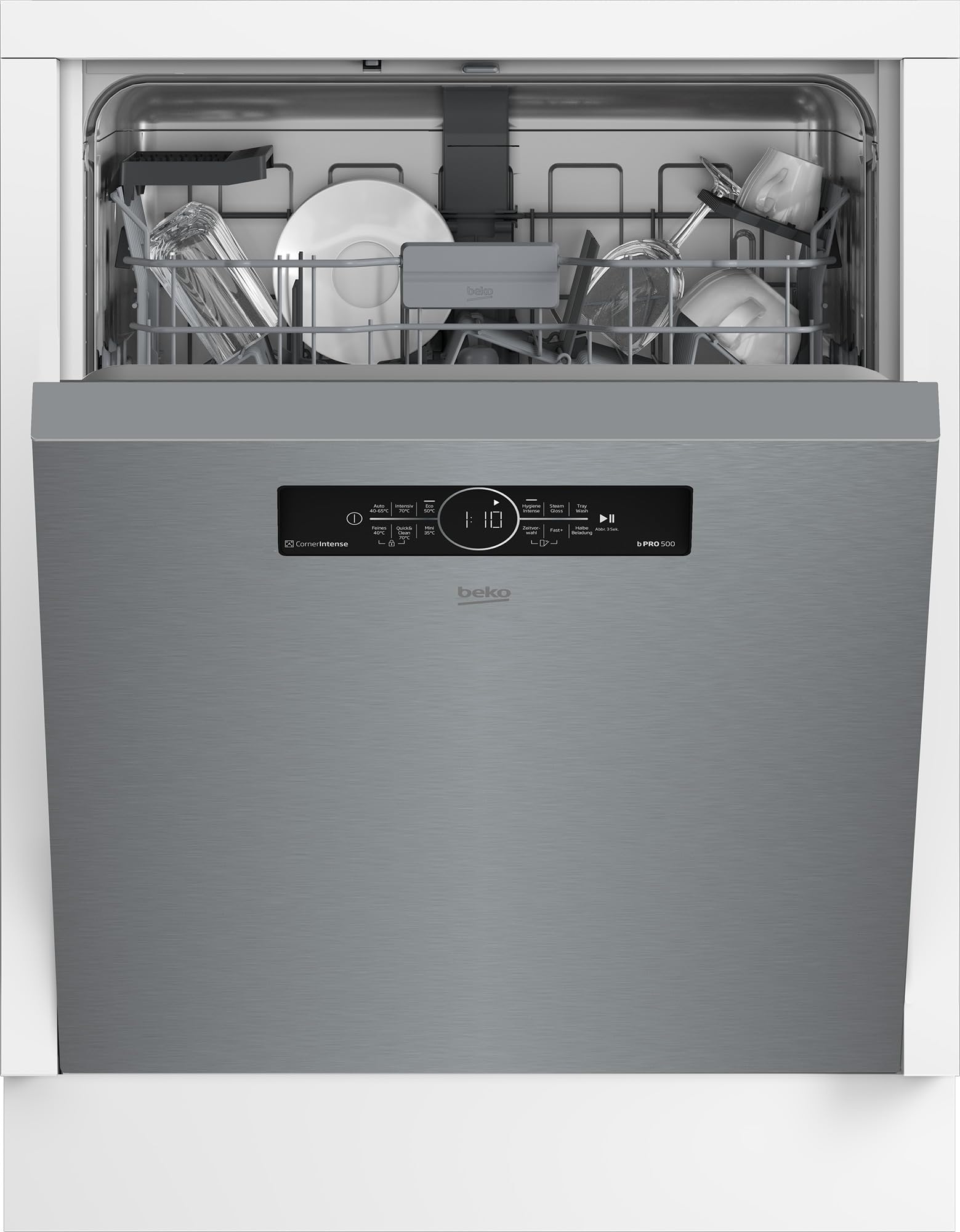 BEKO BDUN3844M0X Geschirrspüler unterbaufähig 598 mm 43 dB C