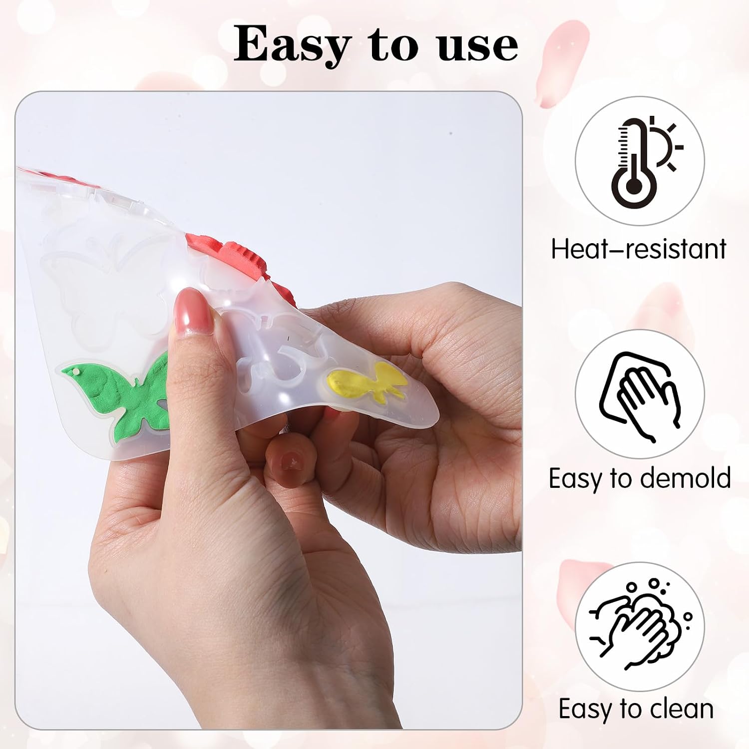 3Pcs Butterfly Resin Mold Epoxy Casting Resin Earring Molds | Keychain Resins Molds Resin Jewelry Molds for DIY Craft Keychains Necklace Pendant Keychain