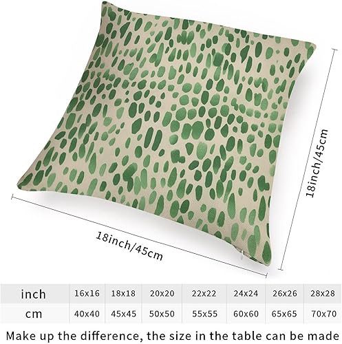 Vista 316 de Funda de cojín decorativa con estampado de guepardo verde peridoto para sofá, funda de almohada verde crema con estampado de leopardo a cuadros