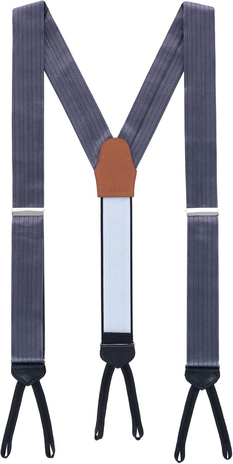 Trafalgar Classic Herringbone Formal End Silk Braces