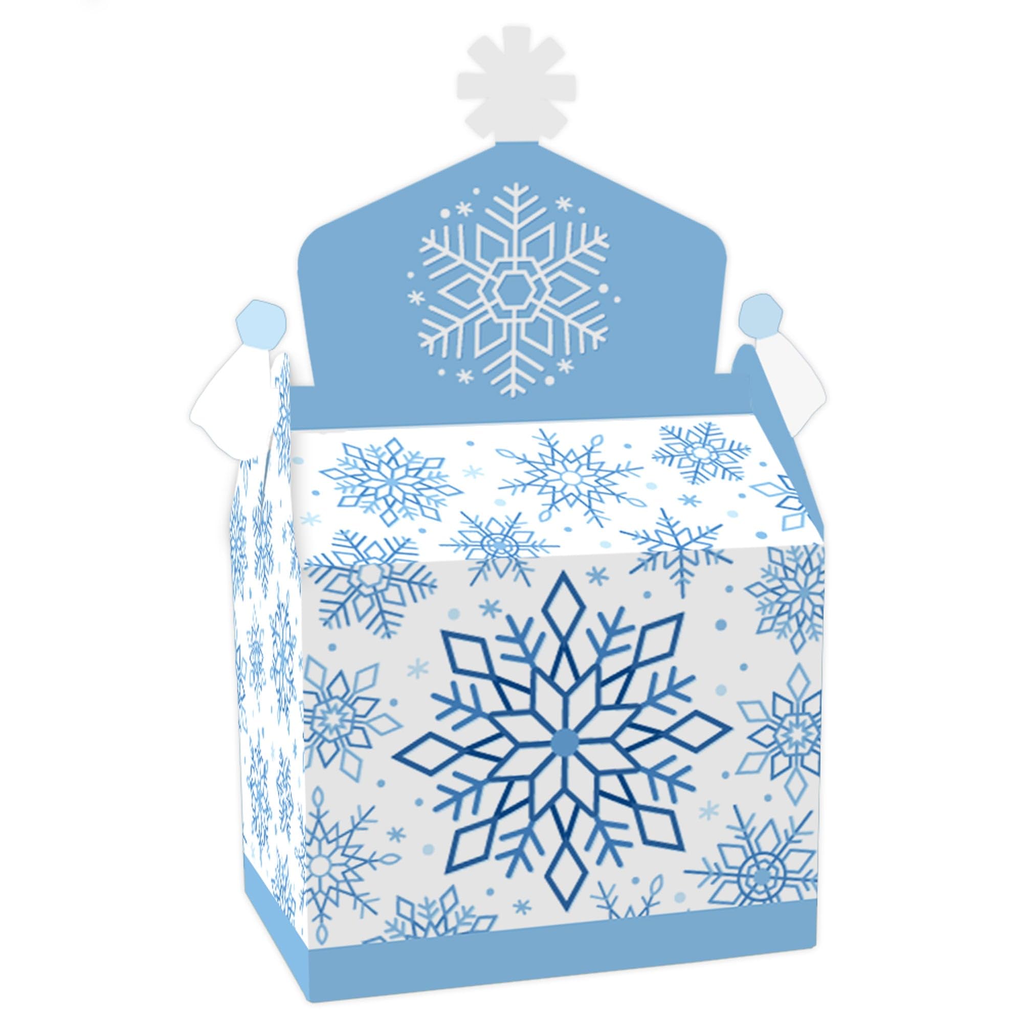 Amazon.com: Big Dot of Happiness Blue Snowflakes - Treat Box Party ...