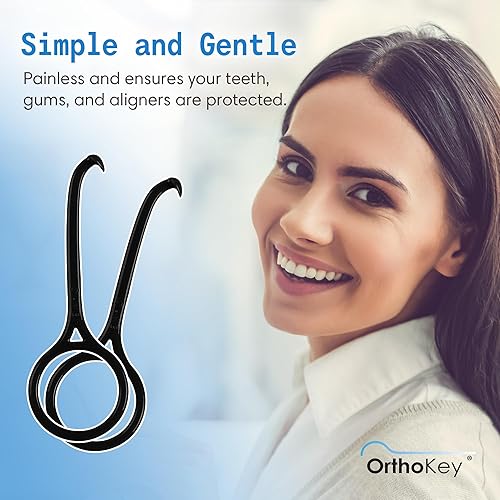 Miniatura 4 de OrthoKey Herramienta de Extracción de Retenedores y Alineadores - Suministros de Ortodoncia de Grado Dental para Brackets Invisibles, Limpieza