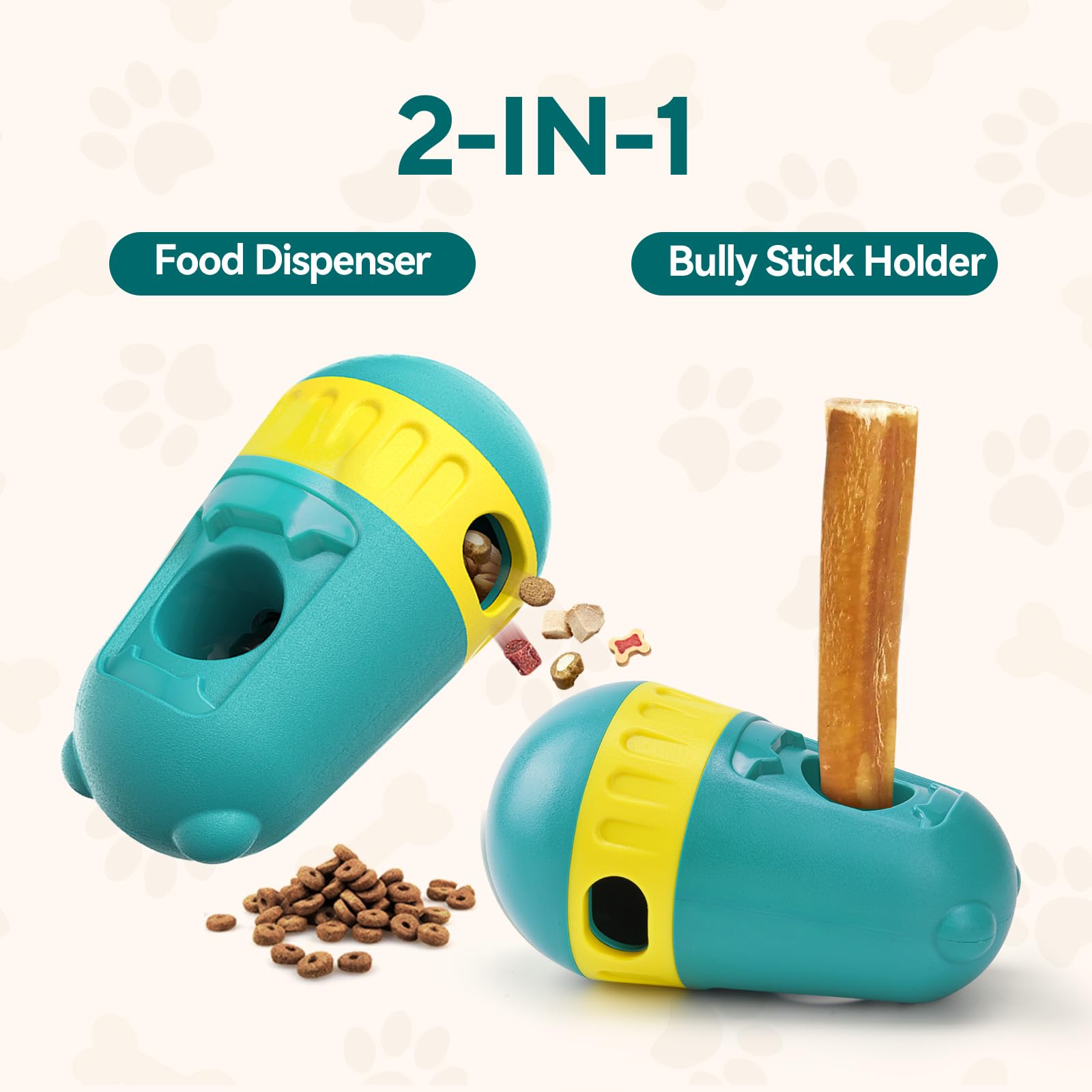 LIFLIX Bully Stick Holder, 2 in 1 Dog Treat Dispensing Toys, Adjustable Dog Treat Holder for Medium & Large Dogs - Image 2