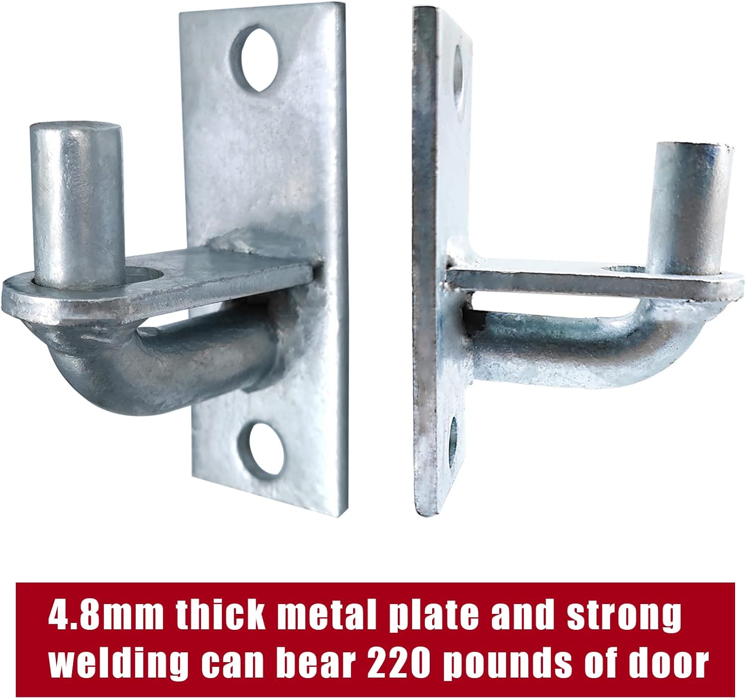 Buy 2 Pack Wall Mount Gate Hinges, Heavy Duty Farm Gate Hinges, Chain
