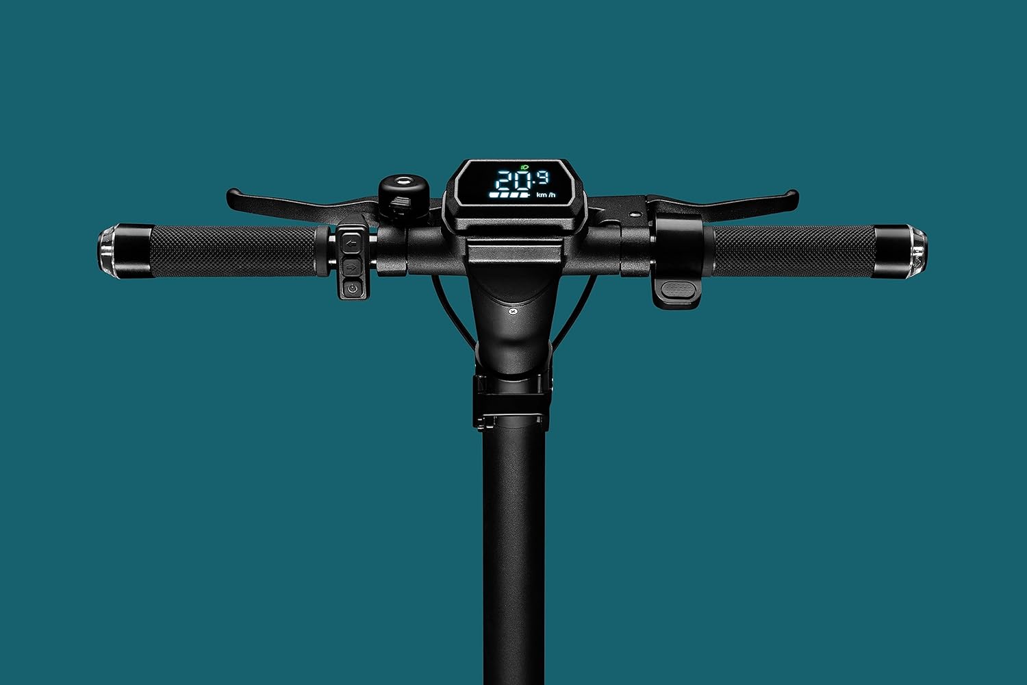 Close-up of handlebar display
