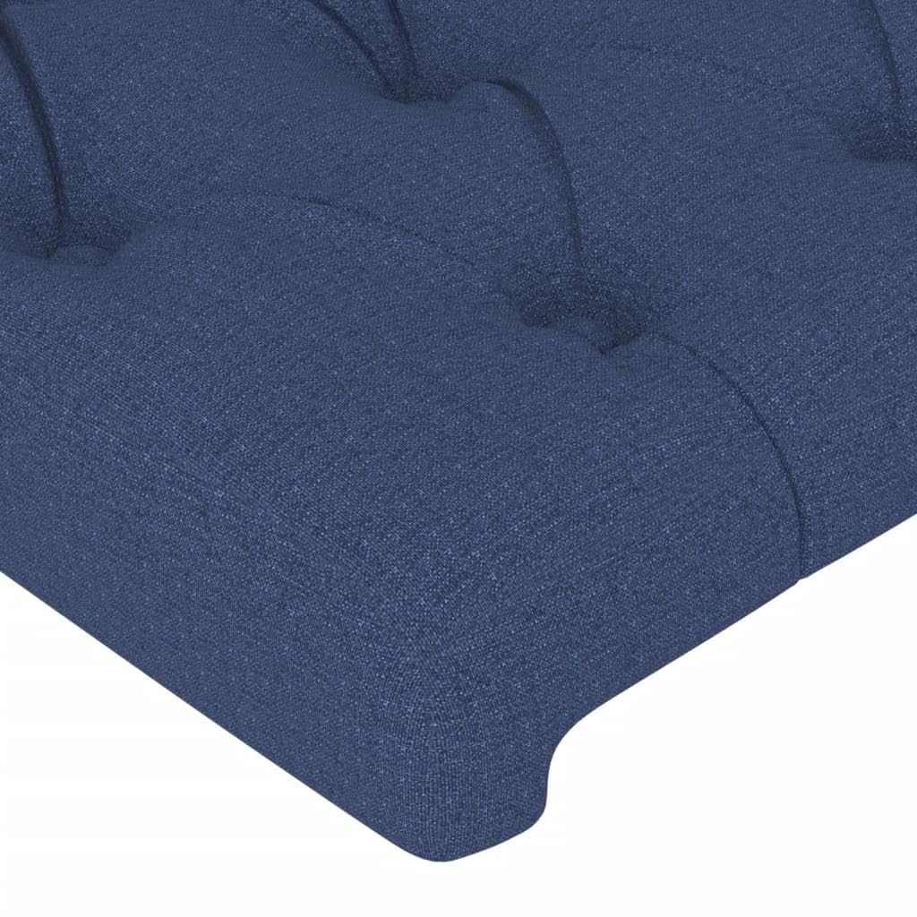 Cabecero de Cama LED Azul 183x16x118/128cm Altura Ajustable con Luz RGB para Jóvenes y Adultos