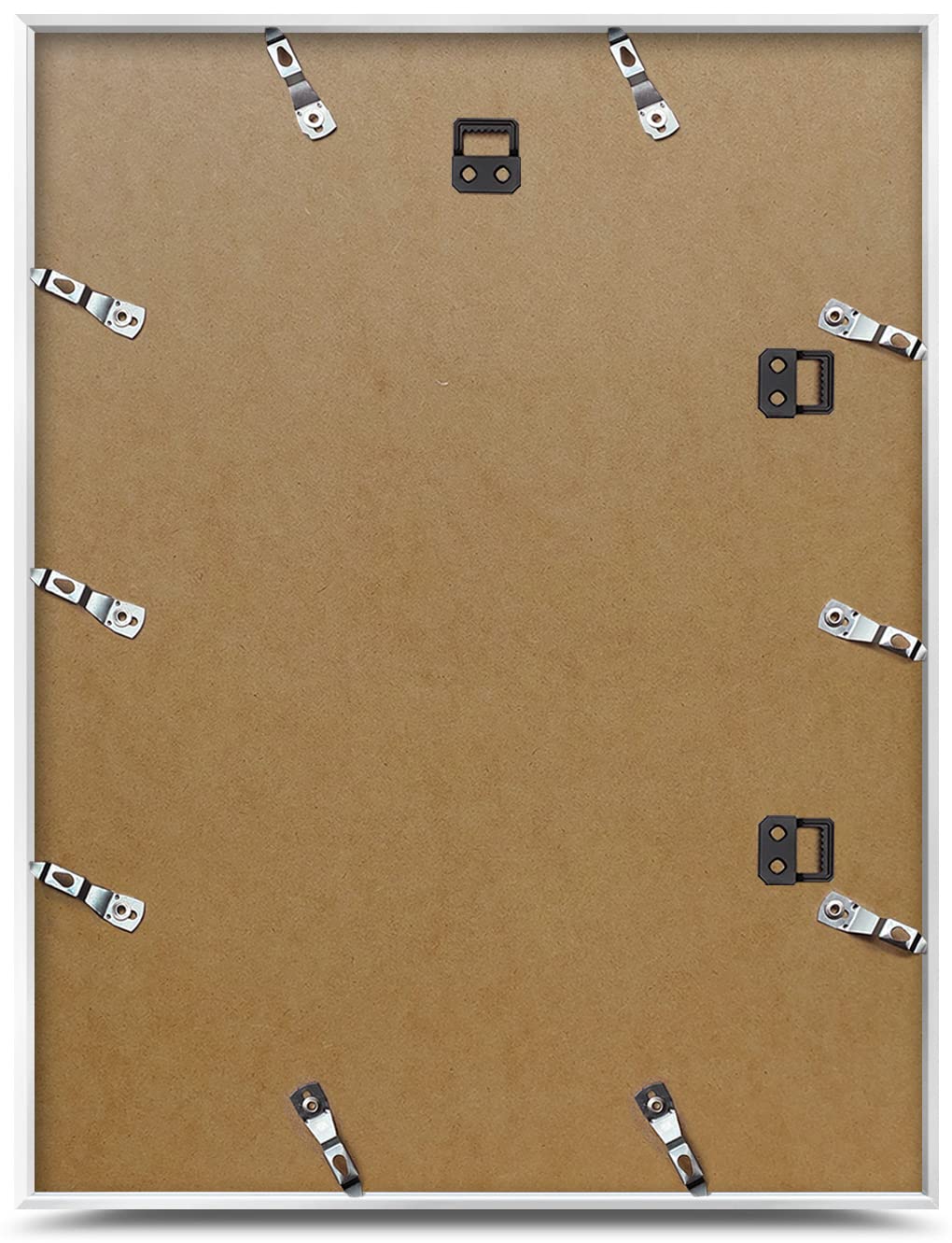 aFFa frames Cadre Photo 60x80 cm — Cadre en Plastique Design Classique avec Verre Acrylique et dos HDF — Cadres pour Photos Certificats Affiches Blanc