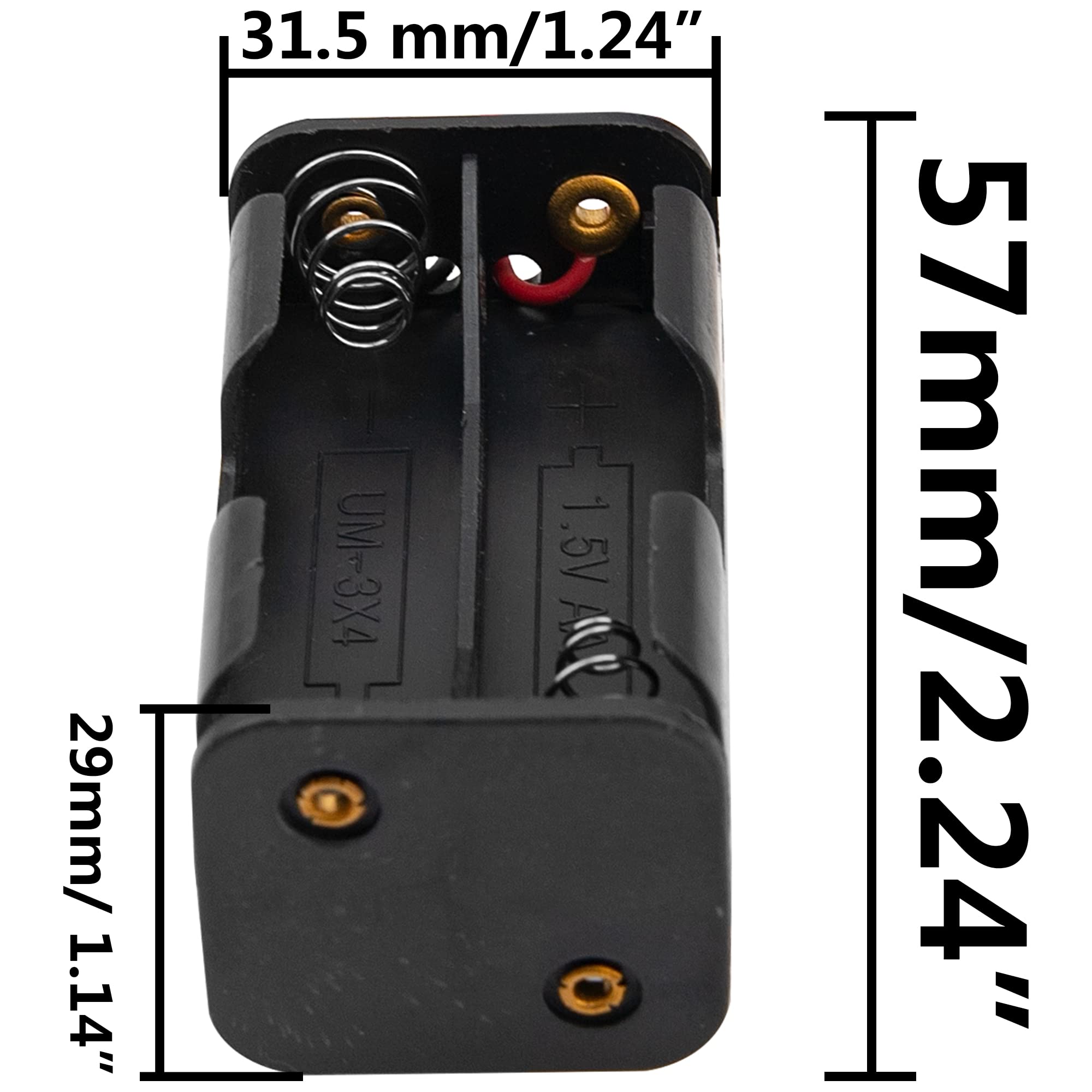 Kuuddker 4 Paquet 6V 4XAA Batterie RéCipient Coque Titulaire BoîTe d'emballage JST Prise Receiver pour Redcat 1/8 1/10 Camion de Voiture à TéLéCommande Puissance Nitro Kuuddker 4 Paquet 6V 4XAA Batterie RéCipient Coque Titulaire BoîTe d'emballage JST Prise Receiver pour Redcat 1/8 1/10 Camion de Voiture à TéLéCommande Puissance Nitro
