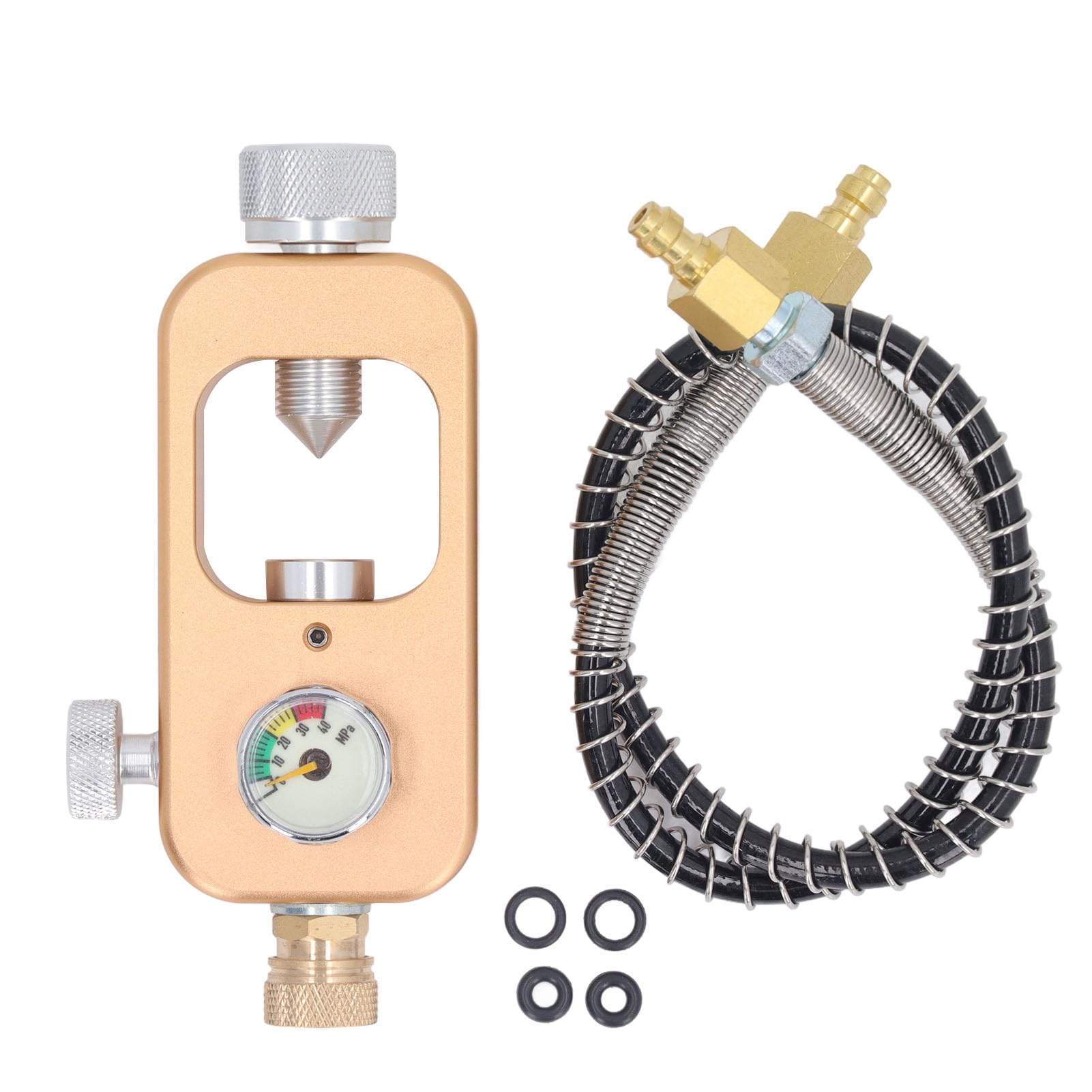 DIN Valve Scuba Adapter, 4500Psi Scuba Fill Station Adapter, PCP Scuba Tank Refilling Adapter Compressor for Standard K J H Valves