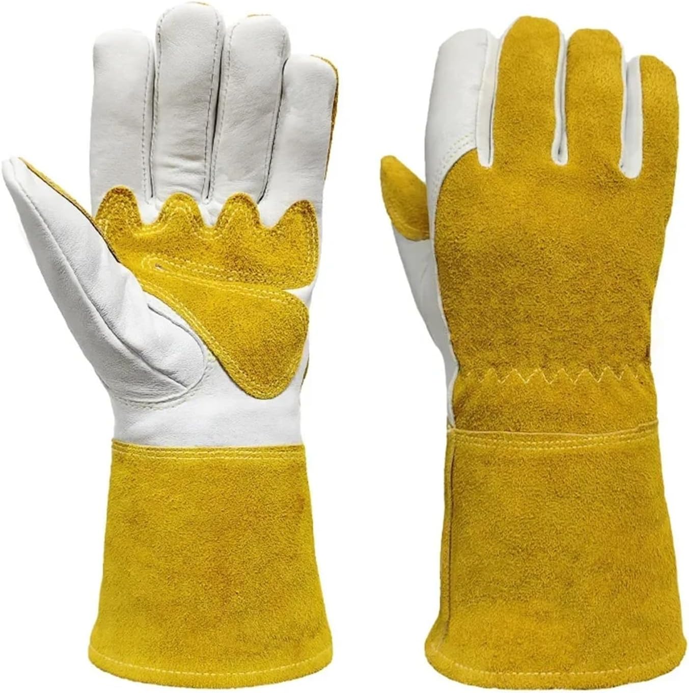 1 Pair Working Welding Gloves Hands Protection Thorn Proof Gardening