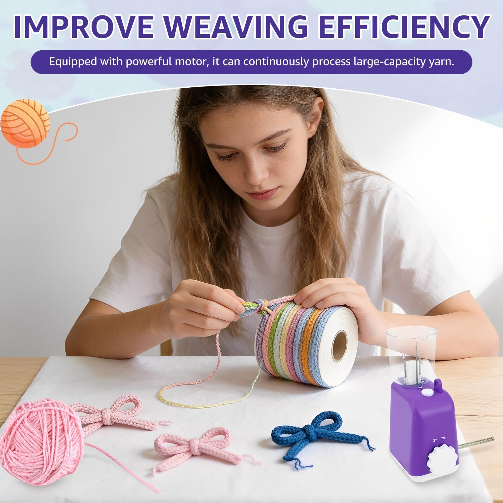 Francuska Maszyna Dziewiarska, Elektryczny Zestaw Wełny Do Robienia Na Drutach I-cord, Automatyczna Przędzarka I-cord Knitter Swift Knit Wełna Do Majsterkowania Projekty Rękodzielnicze Na Szydeł blue